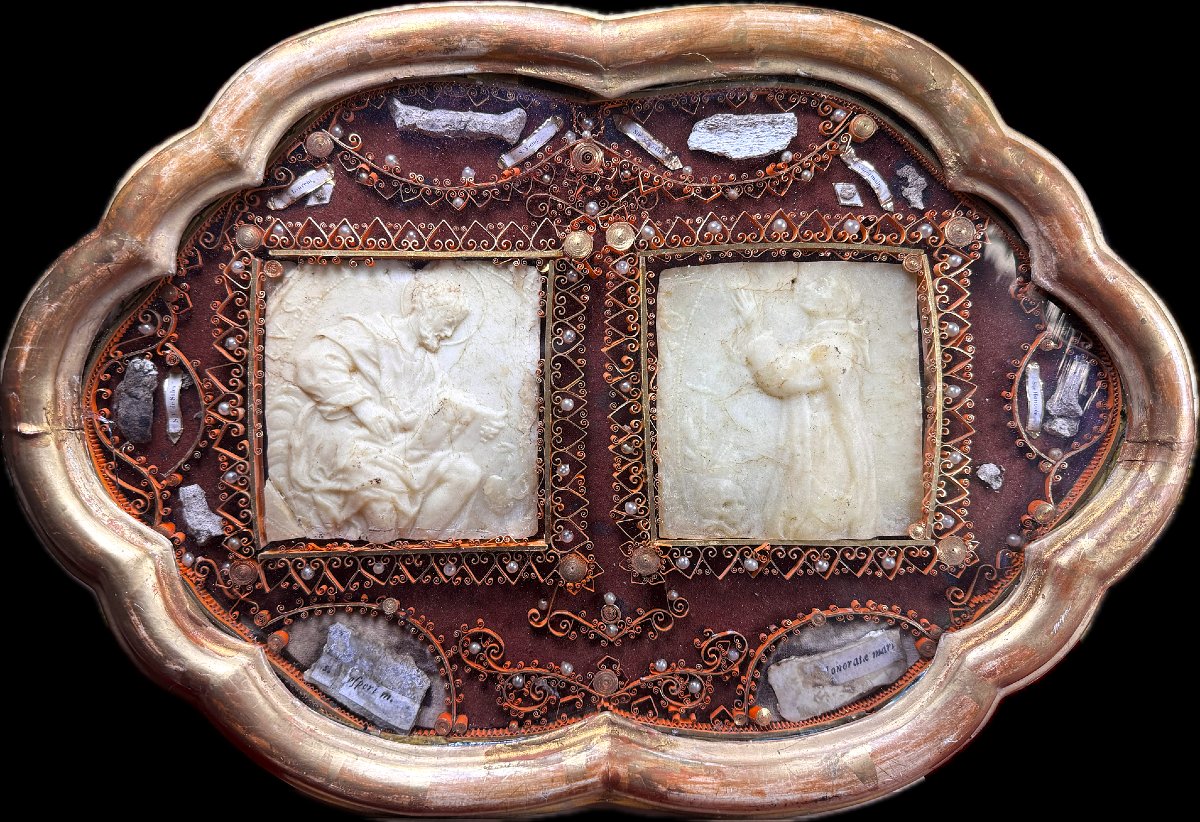 Reliquary With Two Agnus Dei—late 18th Century