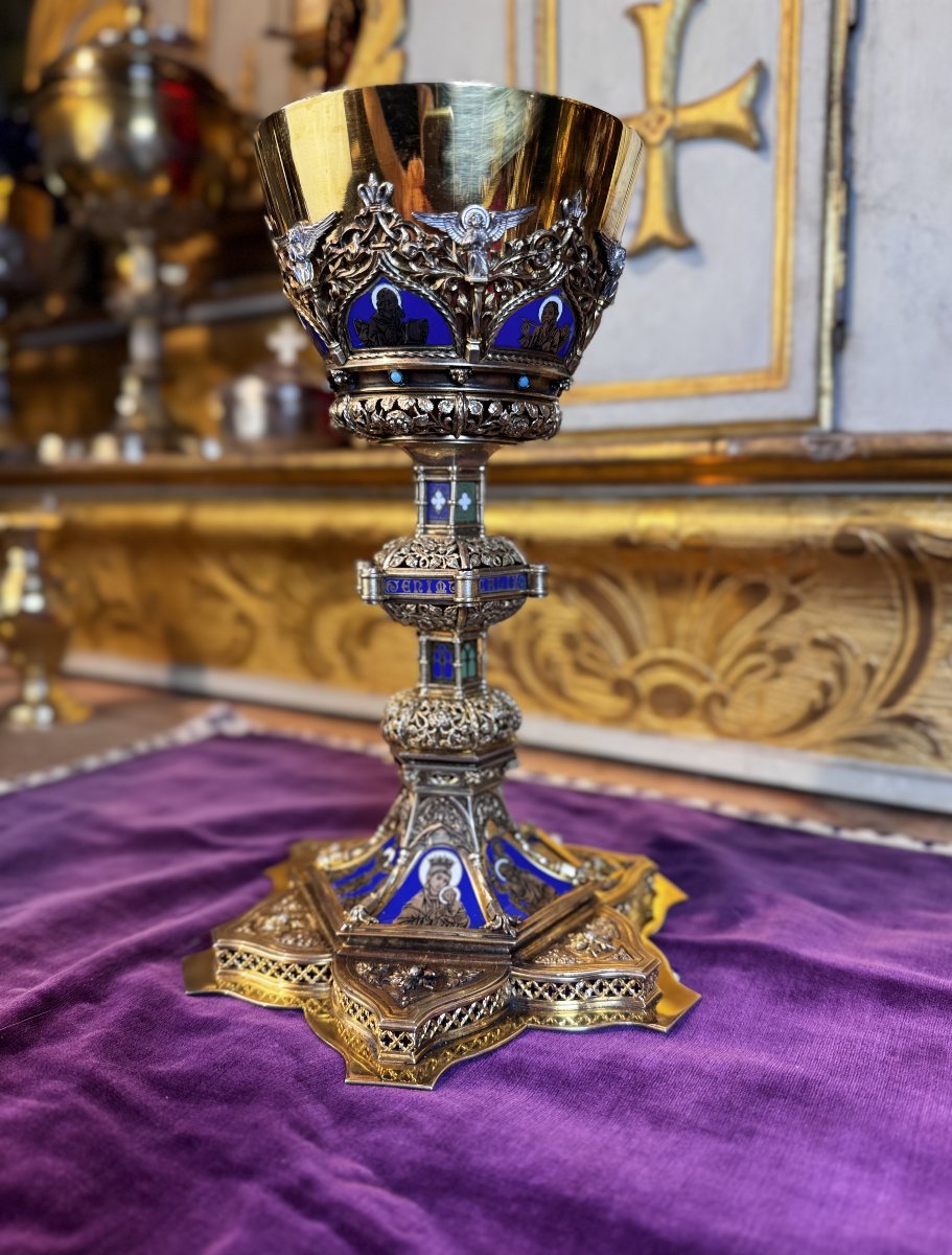 Vermeil Chalice By Hermann Cassau – 1913 -photo-2