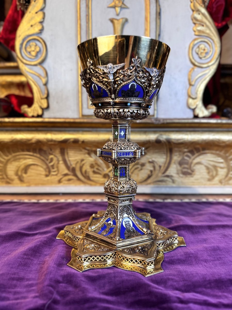 Vermeil Chalice By Hermann Cassau – 1913 -photo-3