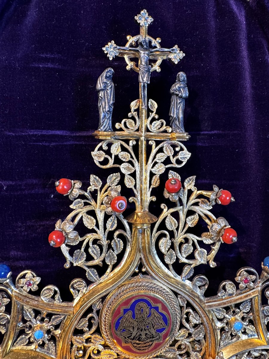 Neogothic Monstrance - Goldsmith Fuchs – Late 19th Century -photo-2