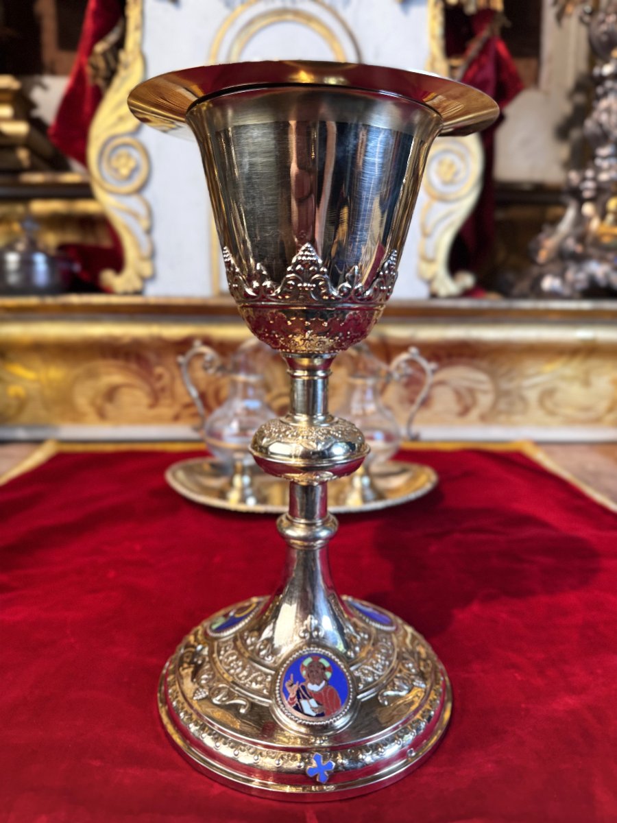 Chapelle néogothique en argent - Lucie Goldstein - circa 1900-photo-4