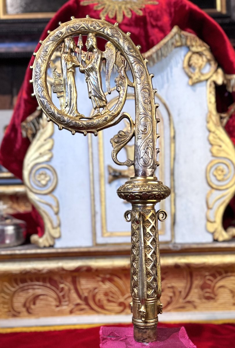 Neogothic Bishop's Crozier - 19th Century-photo-2