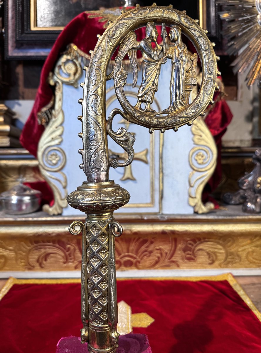 Neogothic Bishop's Crozier - 19th Century-photo-3