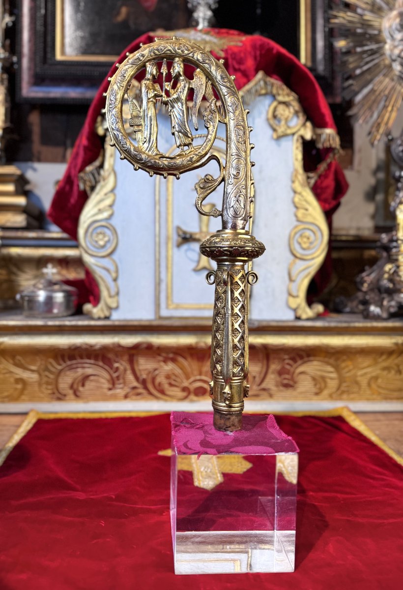 Neogothic Bishop's Crozier - 19th Century-photo-3