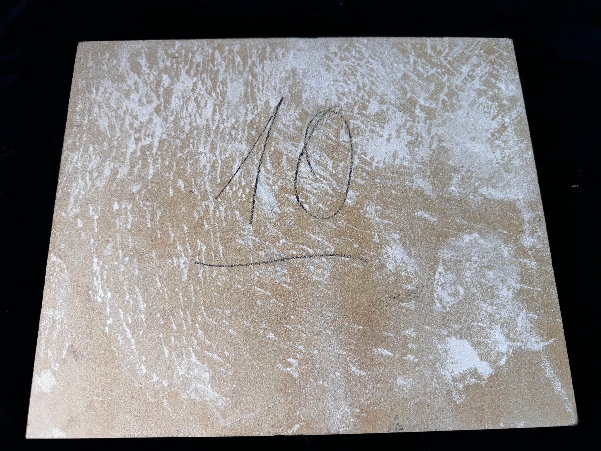 Pierre d’autel en marbre beige - XIXe-photo-1