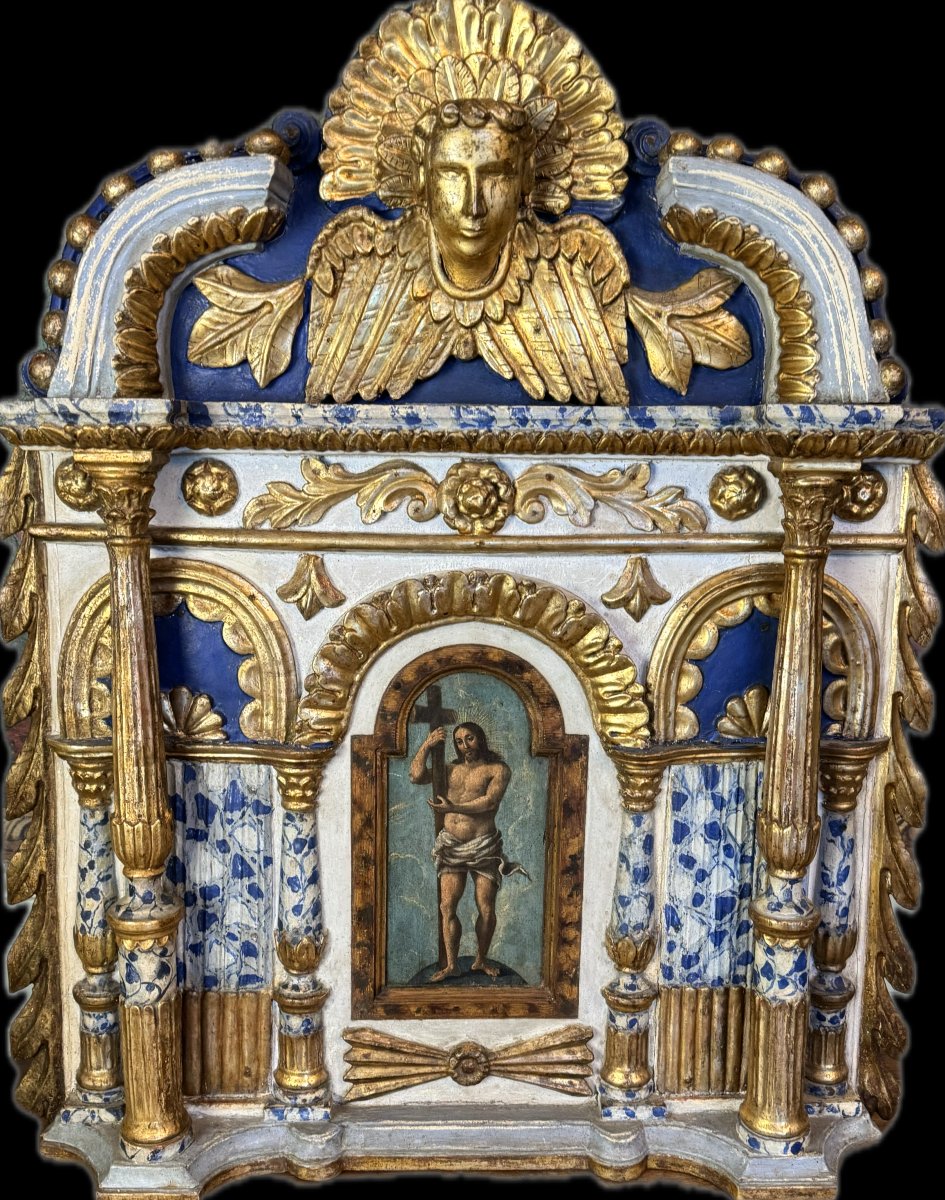 Imposing Façade Of An Italian Tabernacle—18th Century-photo-6