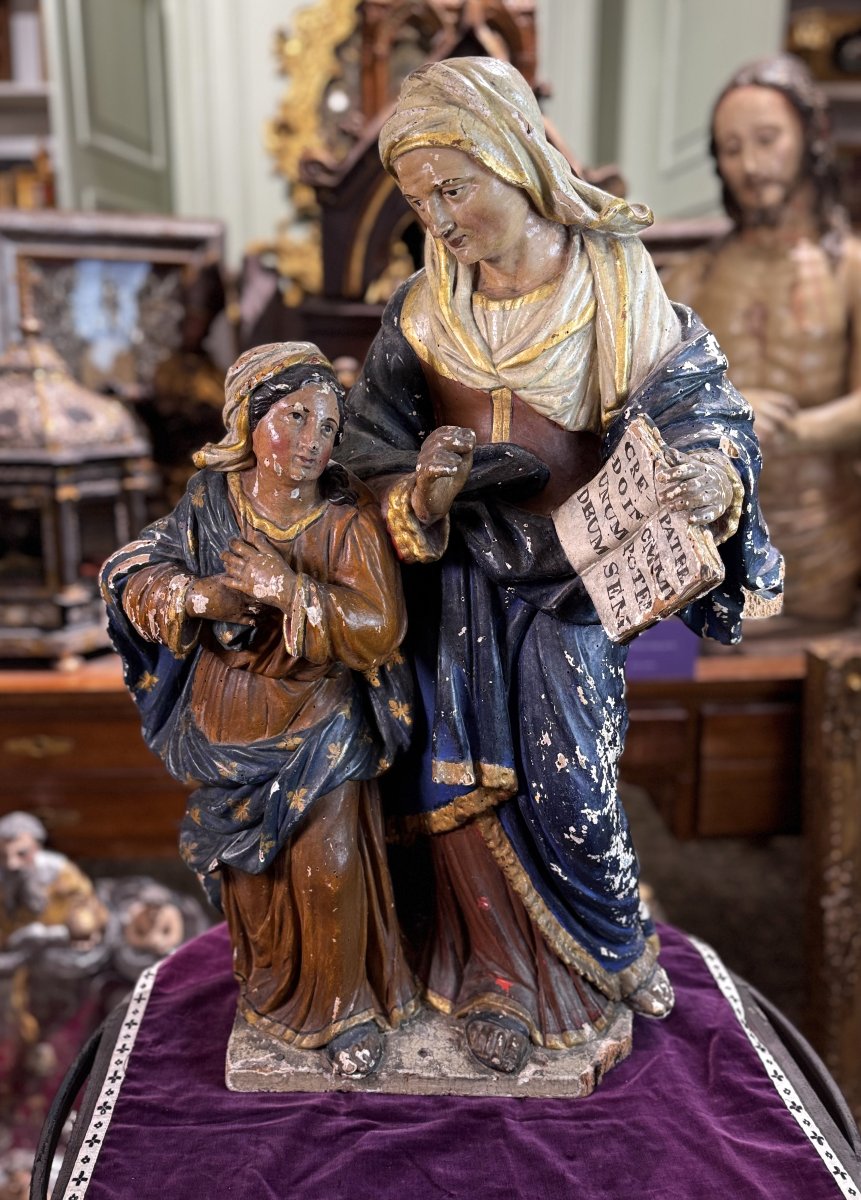 Sainte Anne éducatrice – XVIIIe-photo-3