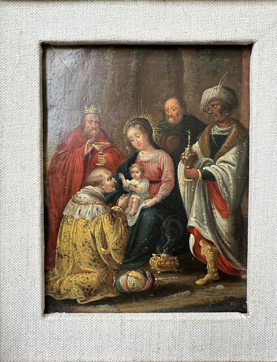 Adoration Of The Magi – Flemish School – 17th Century-photo-2