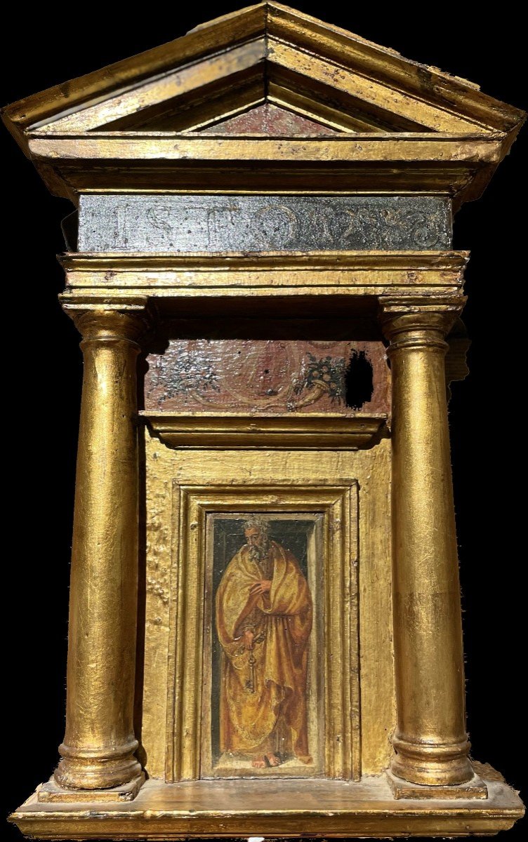 Pair Of Italian Altarpieces Around 1500-photo-3