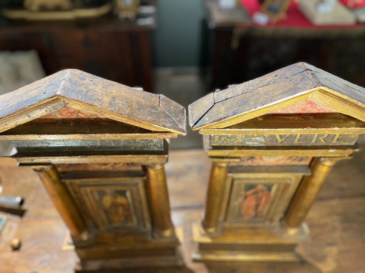 Pair Of Italian Altarpieces Around 1500-photo-4