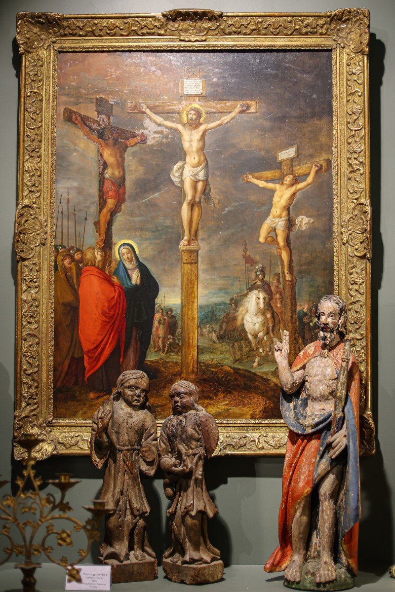 Ecole Flamande - Frans Francken Et Son Atelier - La Crucifixion-photo-4