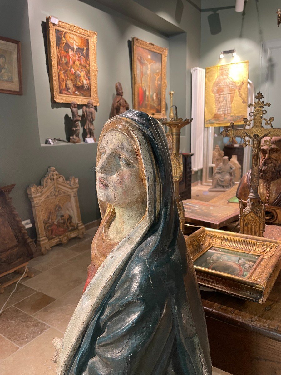 Large And Expressive Virgin Of Calvary XVII-photo-2