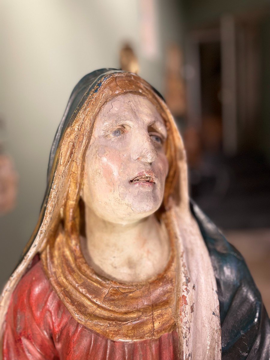 Large And Expressive Virgin Of Calvary XVII-photo-5