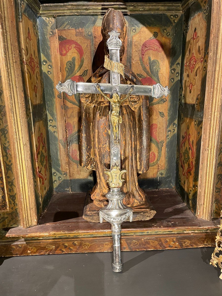 Grande Croix De Procession - XVIIIe-photo-4