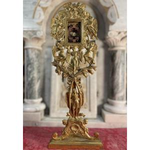 Monstrance Reliquary Of Saint Sylvester - 19th