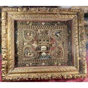 Large Reliquary Of Saint Valentine And Saint Quirin - 18th Century