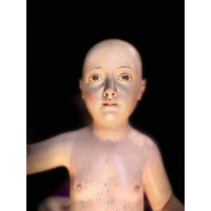 Statue Of The Child As Savior Of The World - 18th Century