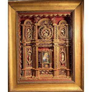Remarkable Reliquary Altarpiece Style With 21 Relics - XVIII