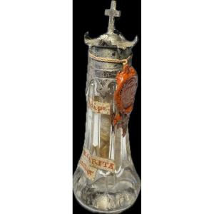 Ampoule Reliquaire De Sainte Marguerite De Cortone - XVIIIe