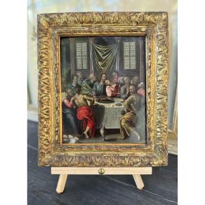 La Cène - Ecole de PIETER CANDID - entre Flandres et Italie  – XVIIe 
