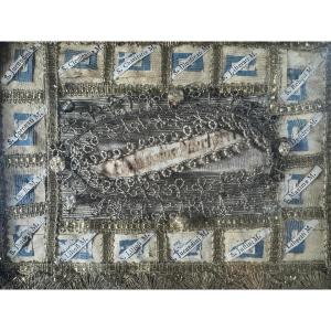 Reliquaire aux 17 reliques dont  … du lait de la Vierge - XIXe 