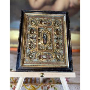 Baroque Reliquary Of The Virgin And Child - Italy - Circa 1700 
