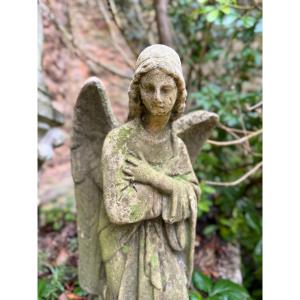 Depiction Of An Angel With Outstretched Wings - Late 19th Century