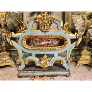 Reliquary Monstrance Of Saint Faustin - 18th Century 