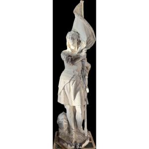Monumental Statue Of Joan Of Arc - 19th Century 