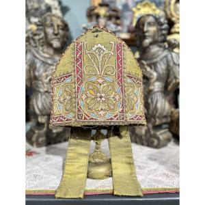 Embroidered Liturgical Mitre - 19th Century 