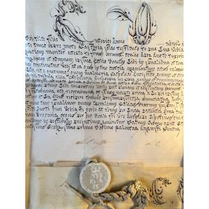 Bulle De Pie IX (1792-1878) avec Son Sceau  - XIXe