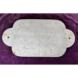 Ex-voto On White Marble - 1884