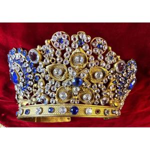 Diadème de Vierge en bronze  - Fin XIXe 