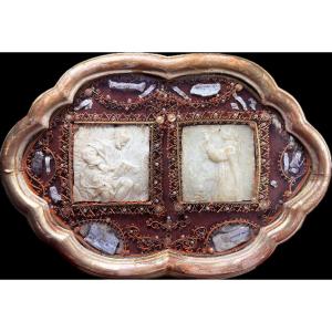 Reliquary With Two Agnus Dei—late 18th Century