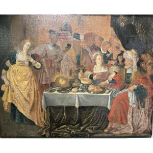 Le Banquet d'Hérode - Frans Francken Et Son Atelier - XVIIe