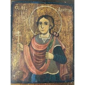 Icon Of Saint-dimitri - XIXth