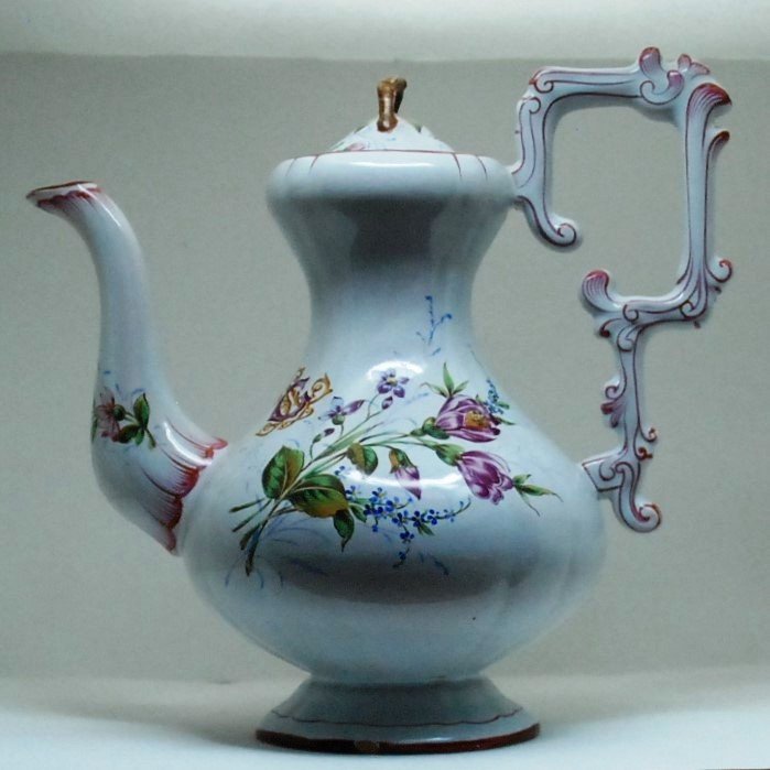  Earthenware By Saint-clément Keller Guerin Emile Gallé Period: Tea Or Coffee Service -photo-3