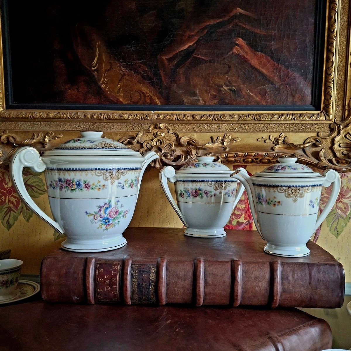 Service à café porcelaine de Limoges  Charles Arhenfeld,  1940/50-photo-2