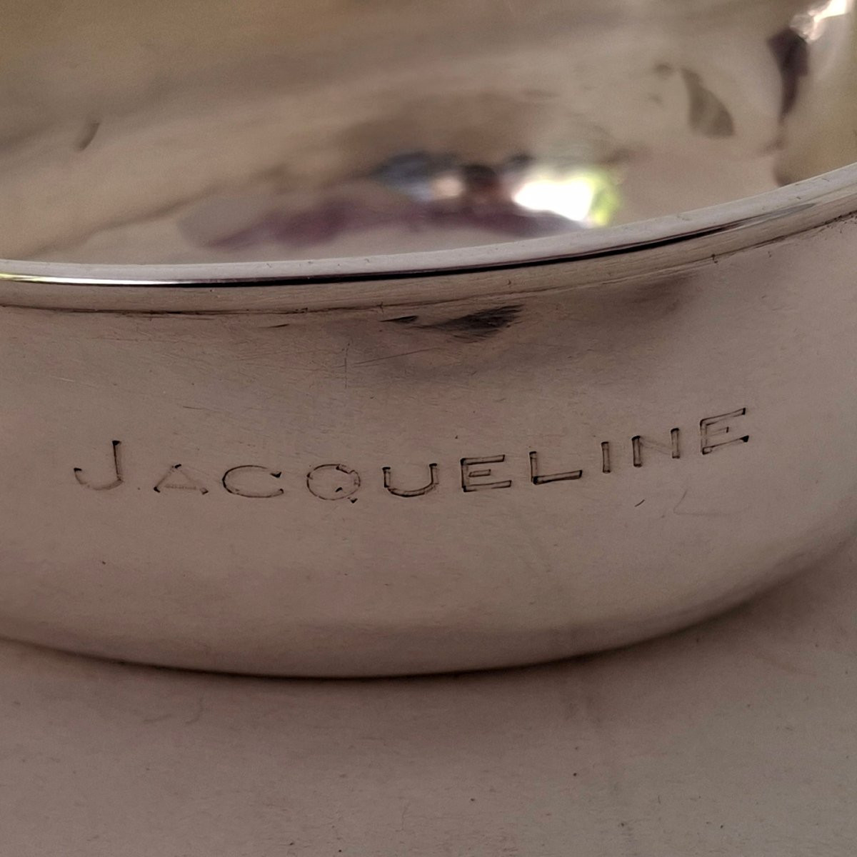 Biberon-tasse ou tasse à bec pour  nourisson en argent massif-photo-3