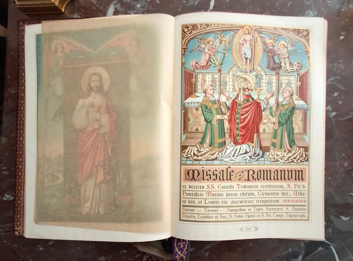 Missel romain d'autel, messe de saint Grégoire le Grand,   DESCLEE LEFEBVRE ET SOC. TOURNAI-photo-3
