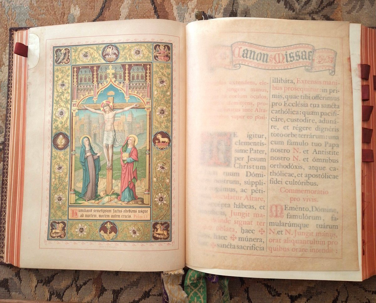 Missel romain d'autel, messe de saint Grégoire le Grand,   DESCLEE LEFEBVRE ET SOC. TOURNAI-photo-4
