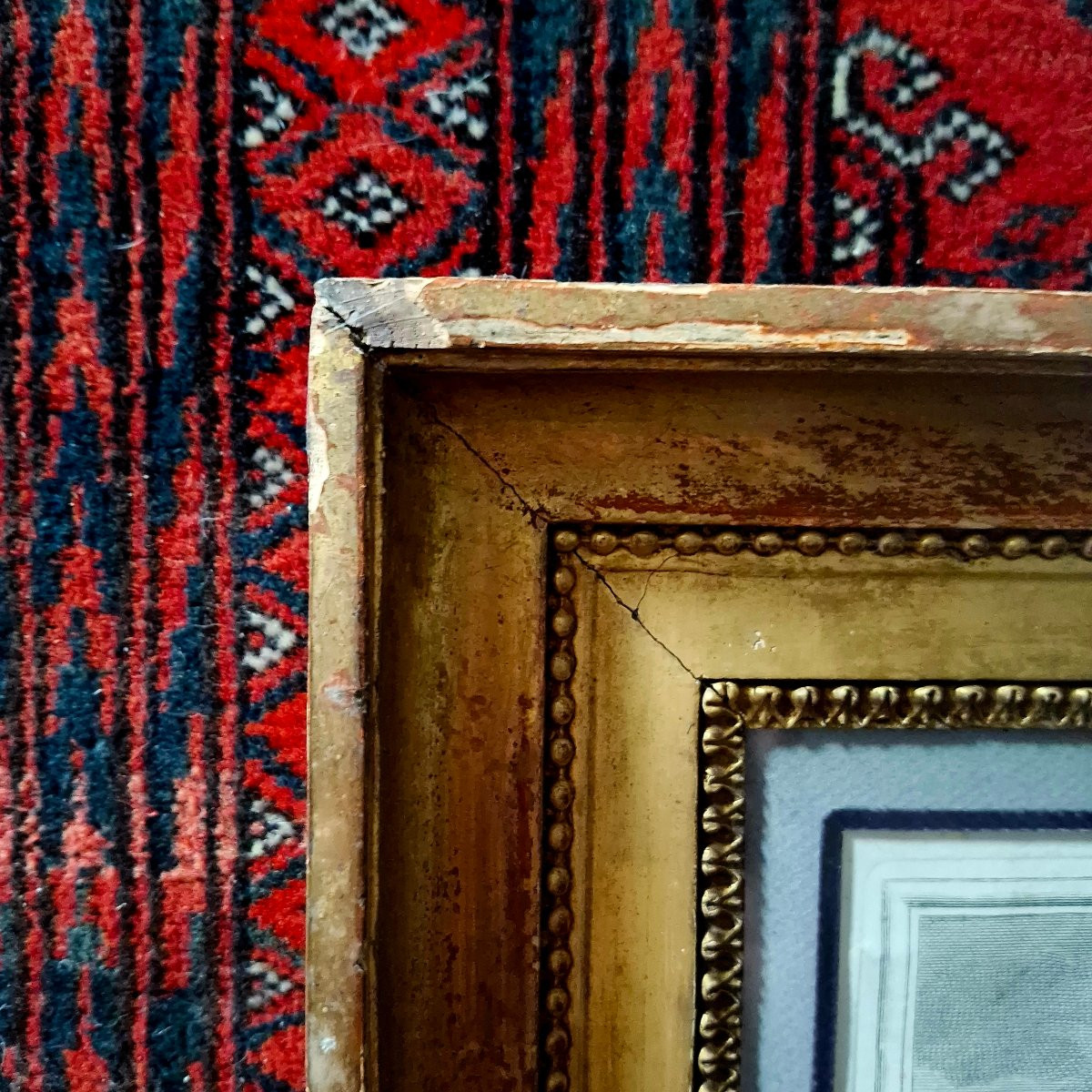 Gravure '' L'EAU '' ( Le triomphe de Neptune et d'Amphitrite) 1718 Louis de Boullogne-photo-1