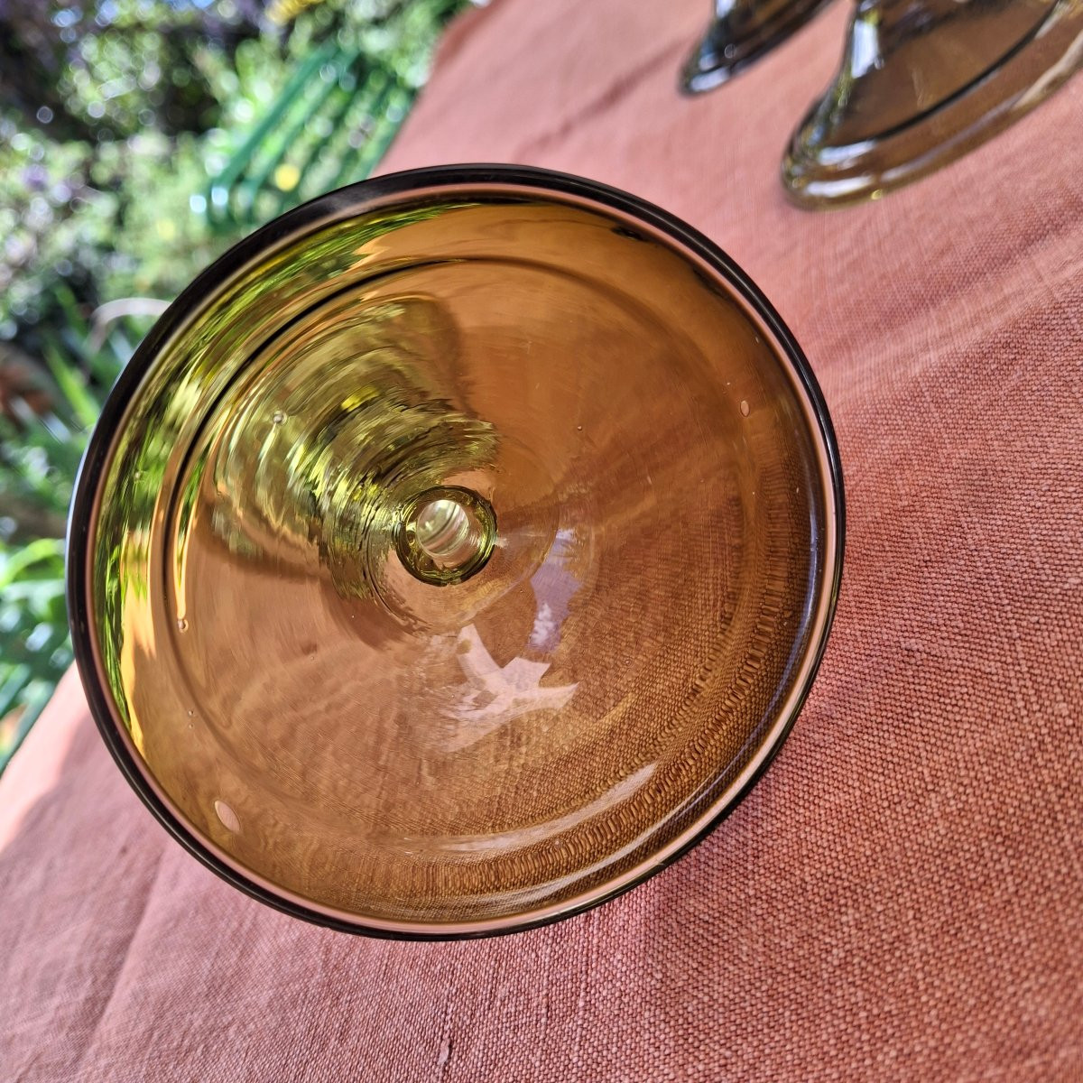 Suite de huit verres roemer en cristal  ''verre de forêt''   Theresienthal -photo-5