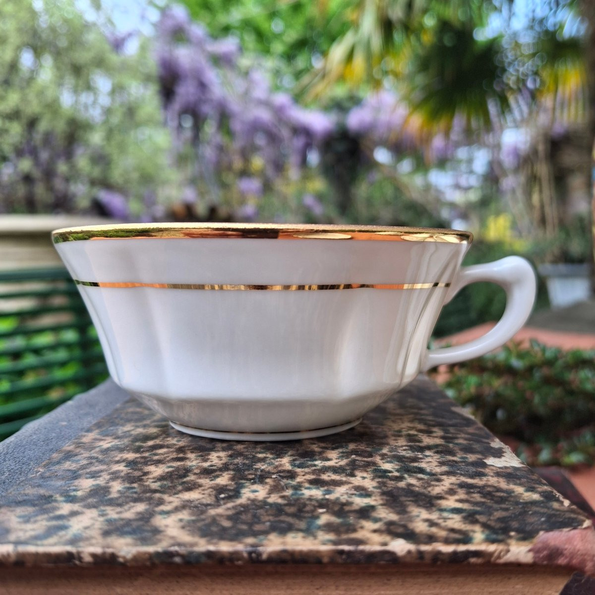Twelve Châtres Sur Cher Porcelain Tea Or Coffee Cups-photo-2