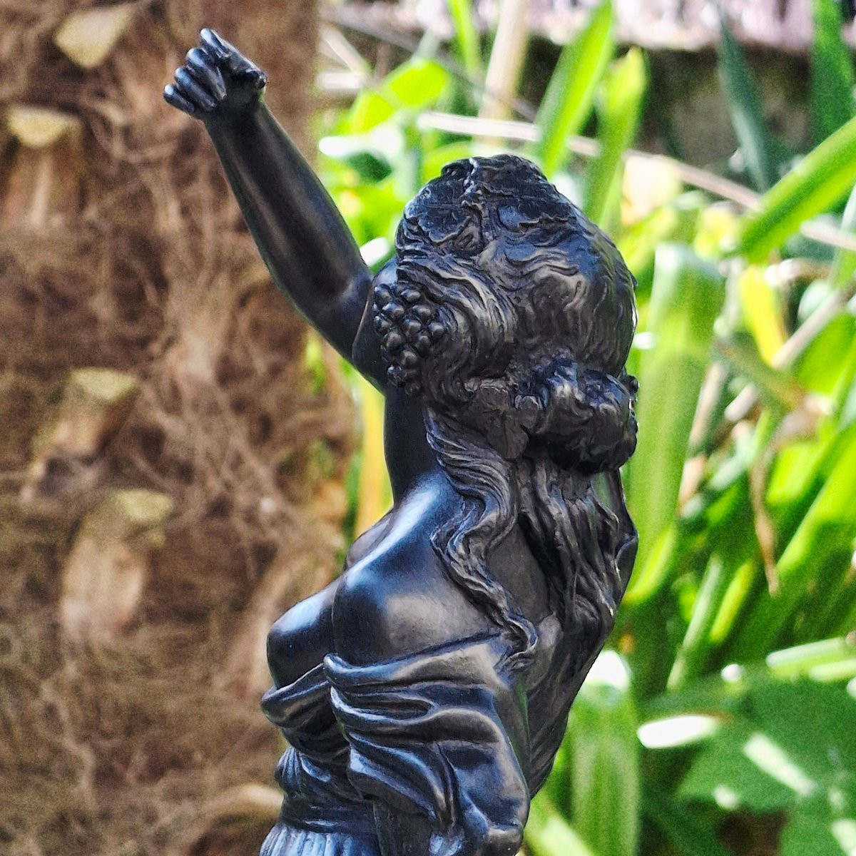 Alfred Moret Bronze ''danseuse Aux Grappes De Raisins'' (dancer With Bunches Of Grapes)-photo-4