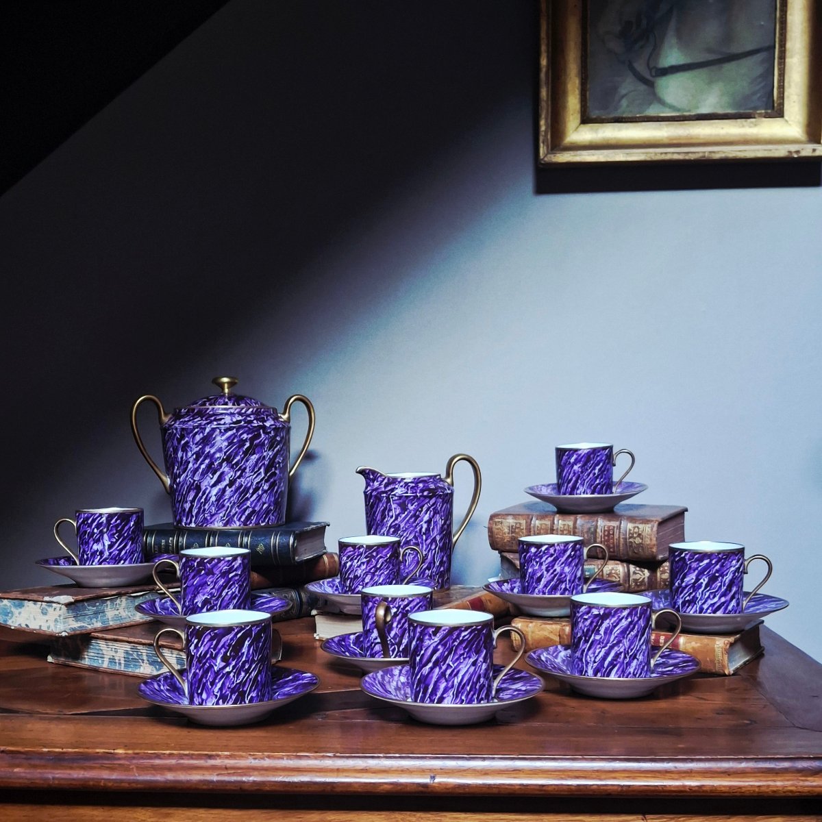 Dix à Café Litron In Limoges Porcelaingouzon Decorator
