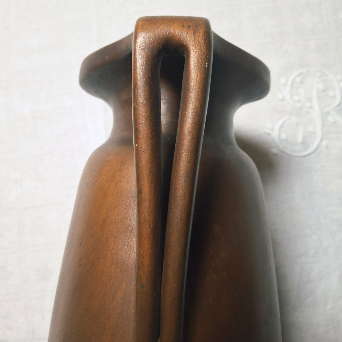 Art Nouveau Terracotta Vase By Henri Léon Desrousseau -photo-4