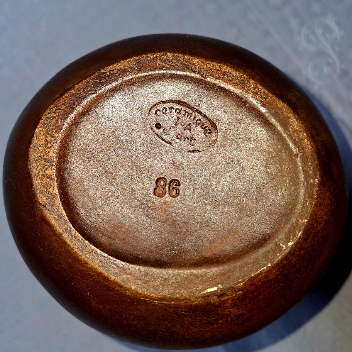 Art Nouveau Terracotta Vase By Henri Léon Desrousseau -photo-2