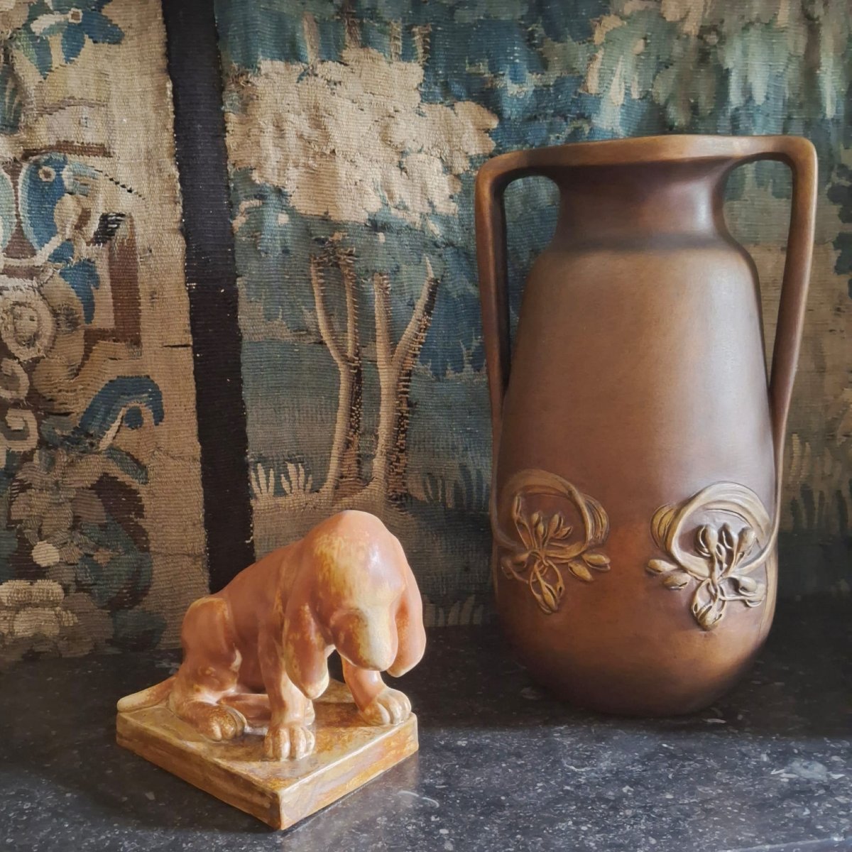 Art Nouveau Terracotta Vase By Henri Léon Desrousseau -photo-5