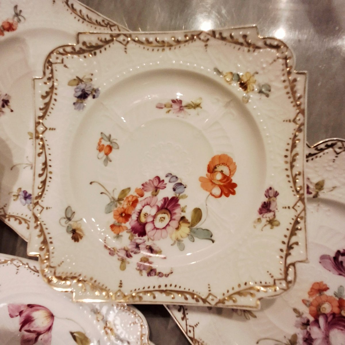 Set Of Ten Small Plates By Hermann Ohme (saxe) -photo-4